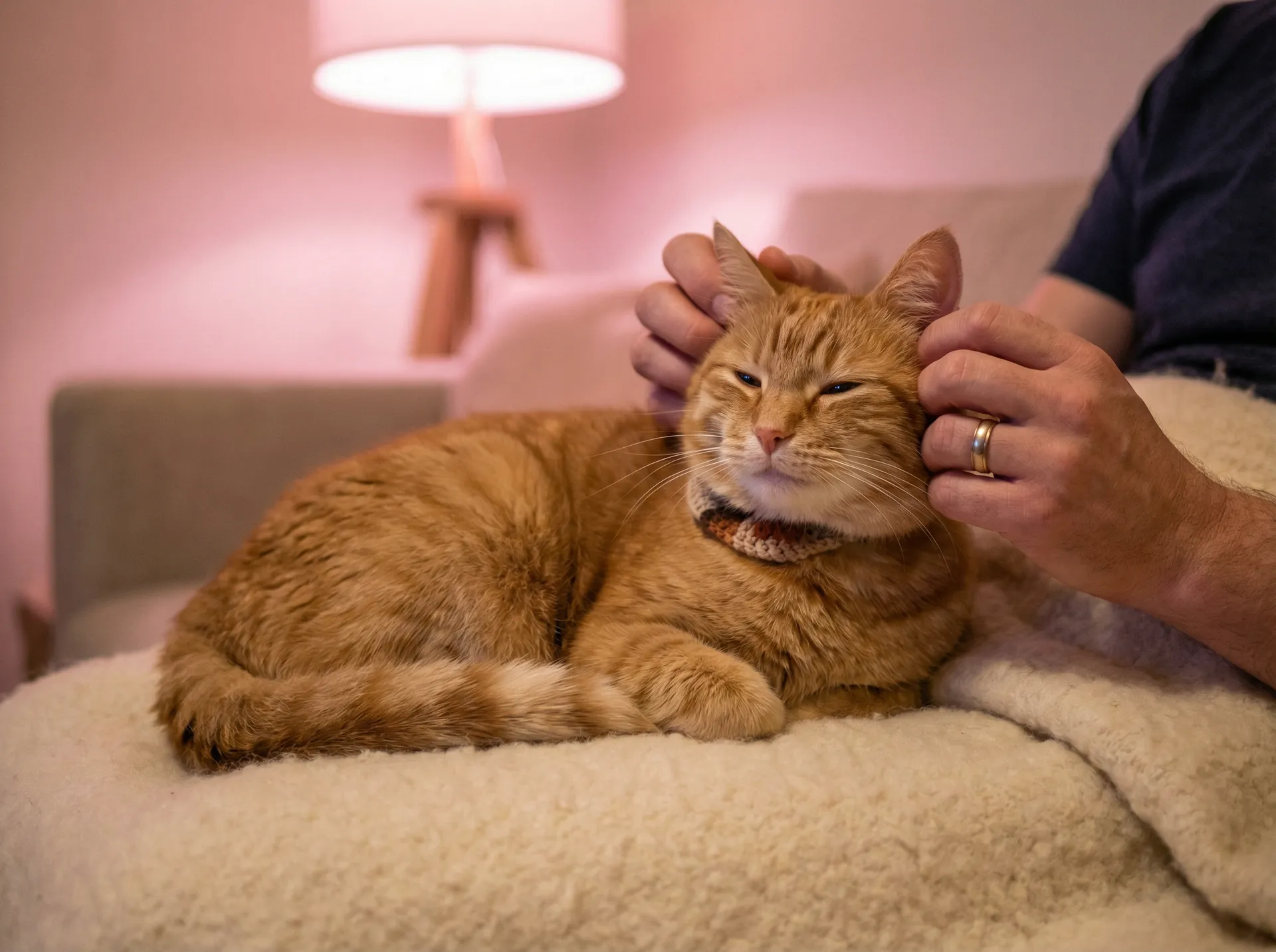 猫咪被温柔抚摸的幸福时刻 - 美国ZOOM动物高清资源