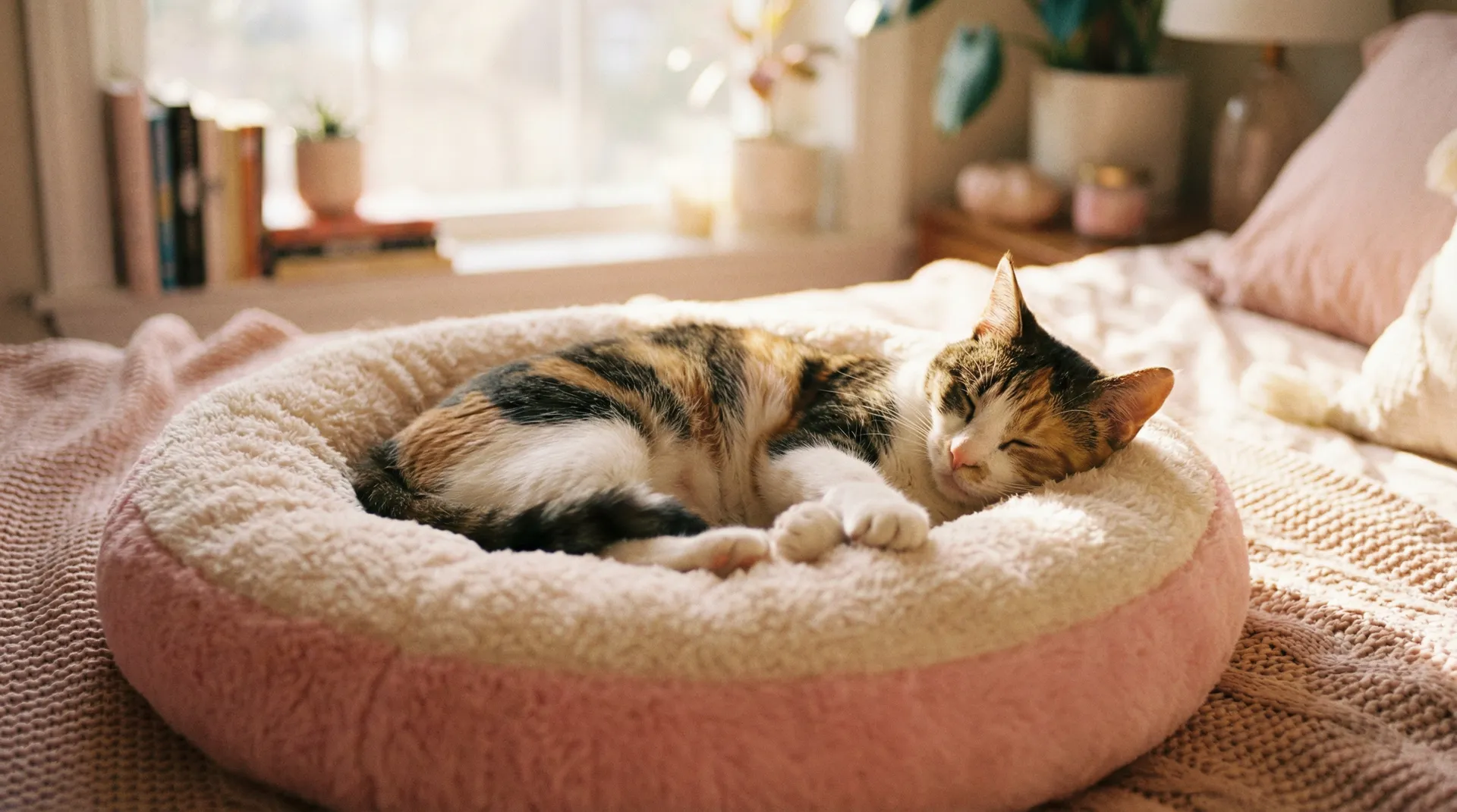 三花猫安静入睡 - 美国ZOOM动物高清资源
